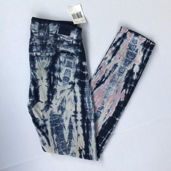 GUESS BRITTNEY ANKLE SKINNY TIE-DYE JEANS SIZE 26 - Picture 6 of 7